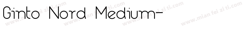 Ginto Nord Medium字体转换